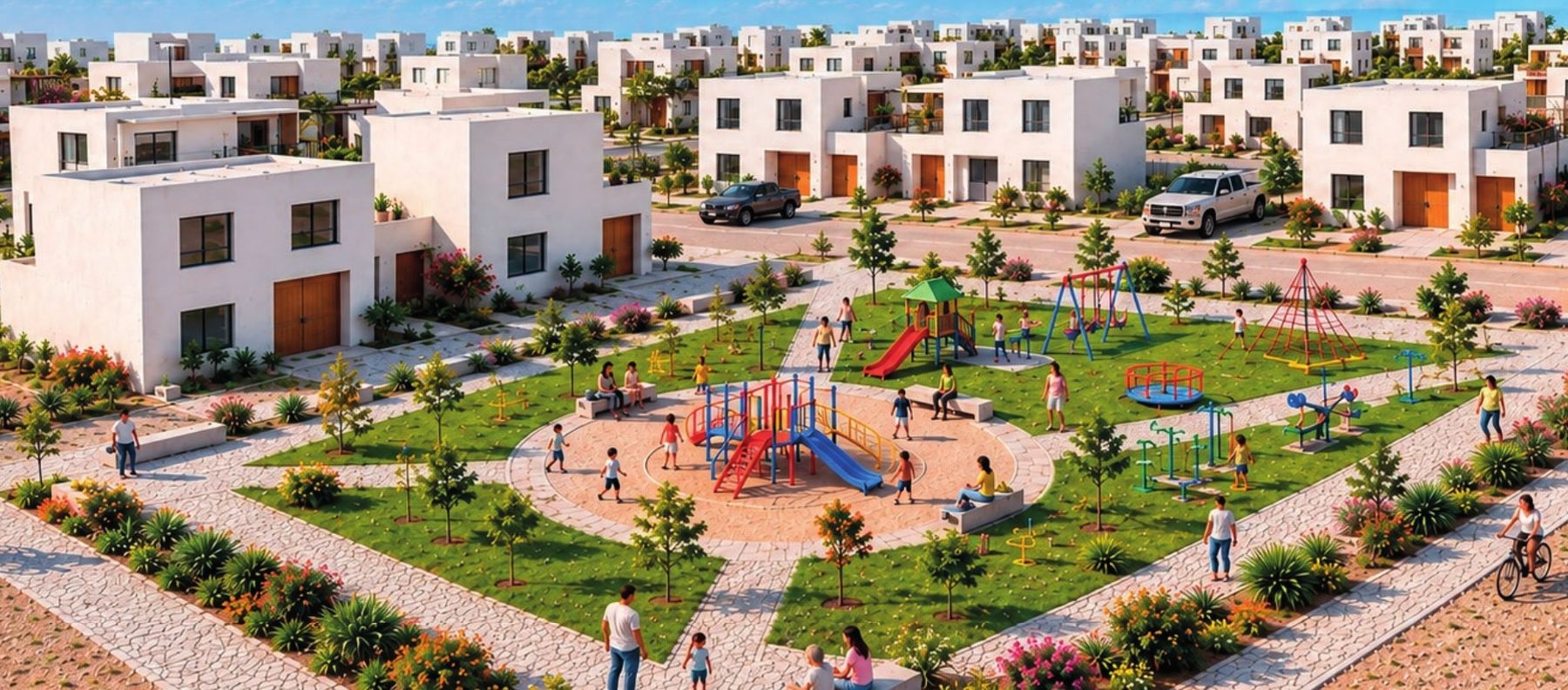 Condominio Viladecans con parque y juegos para niños