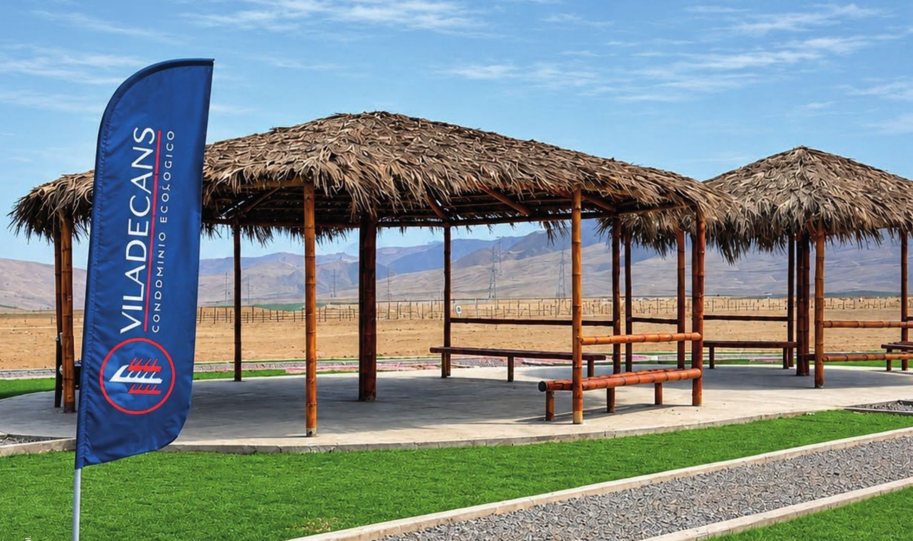 Parque principal de Viladecans con quinchos y áreas verdes